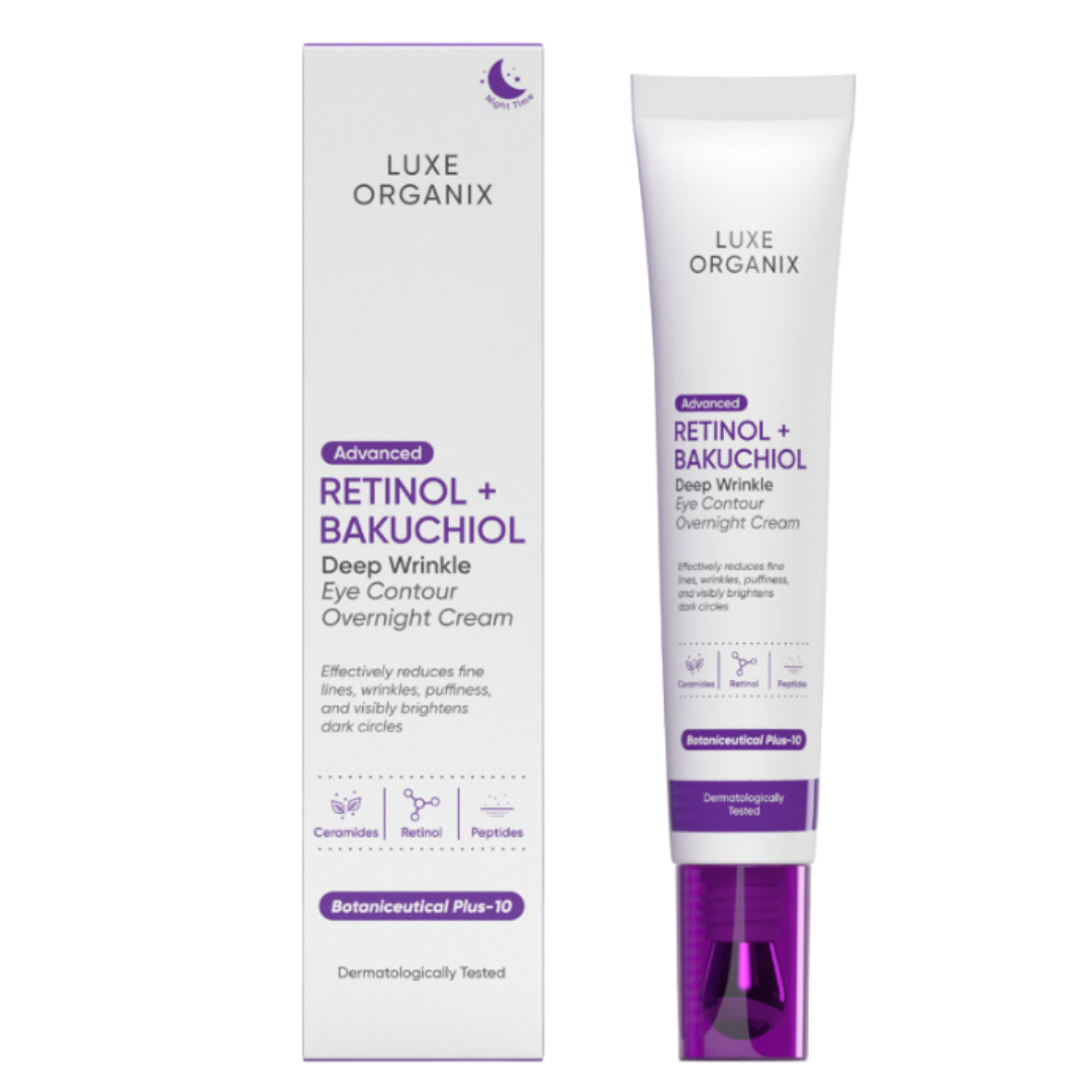 Retinol + Bakuchiol Eye Cream | Luxe Organix NZ – The Glow Club Retinol + Bakuchiol Eye Cream | Luxe Organix NZ – The Glow Club