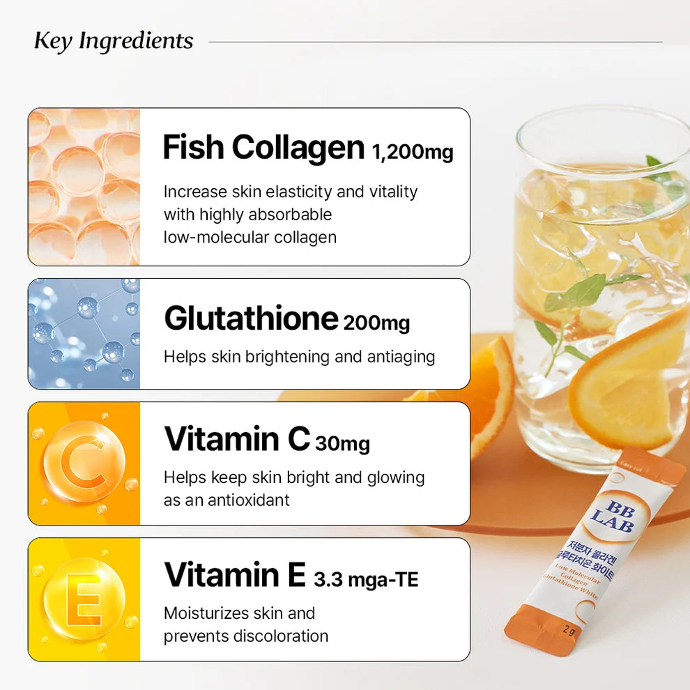 Nutrione - BB LAB Low Molecular Collagen Glutathione White