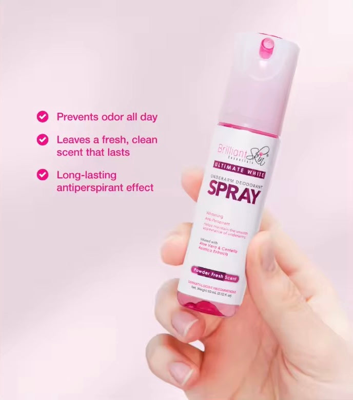 Brilliant Skin Ultimate White Underarm Deodorant Spray