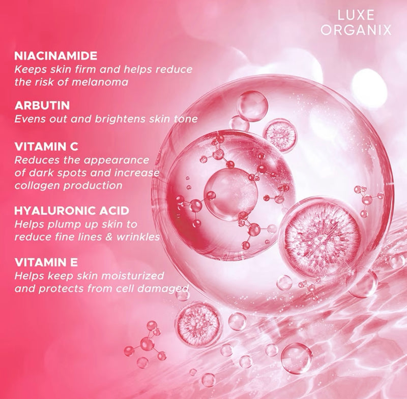 Luxe Organix Niacinamide + Arbutin Whitening Serum Body Wash
