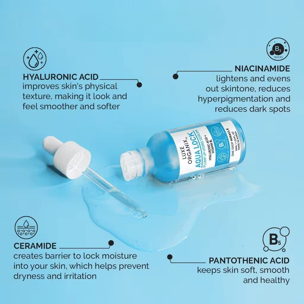 Luxe Organix Aqua Lock HyaGlow White Serum
