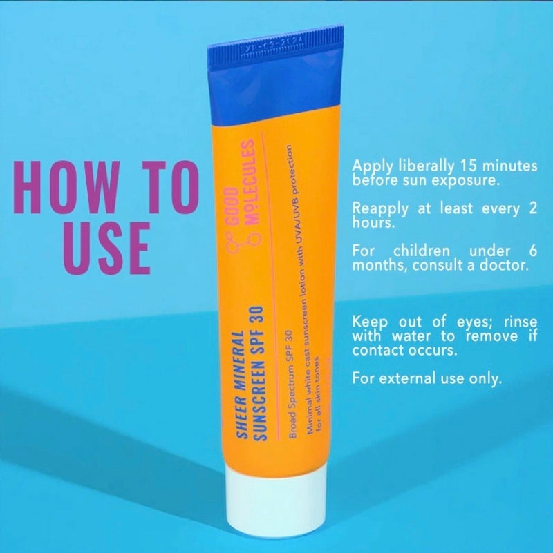 Good Molecules Sheer Mineral Sunscreen