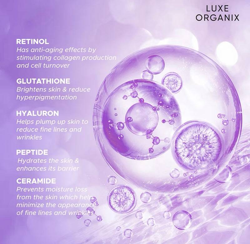Luxe Organix Retinol + Gluta Whitening Serum Body Wash