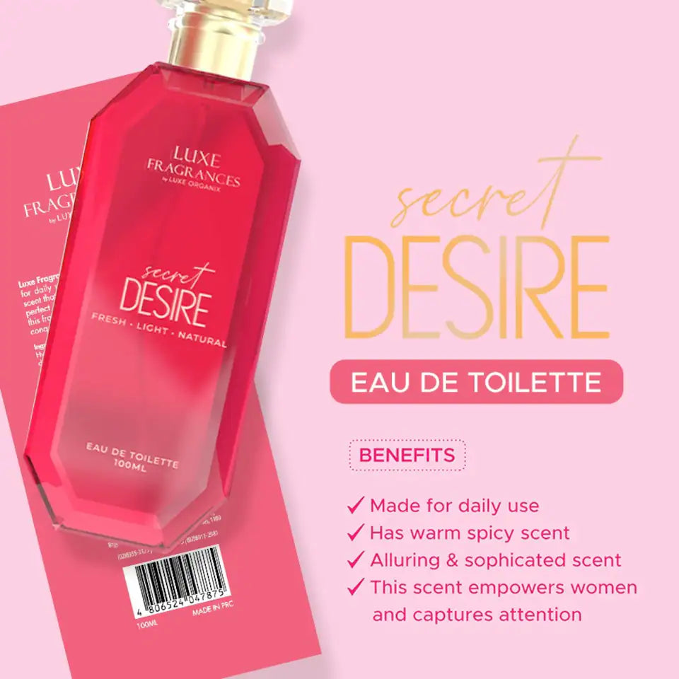 Luxe Fragrances in Secret Desire