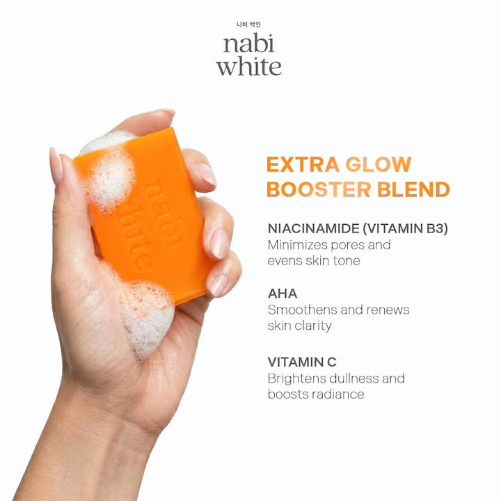 Nabi White Ultra Glass Skin Serum Bar Soap 3x65g