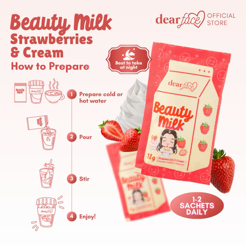Dear Face Beauty Milk Strawberries and Cream