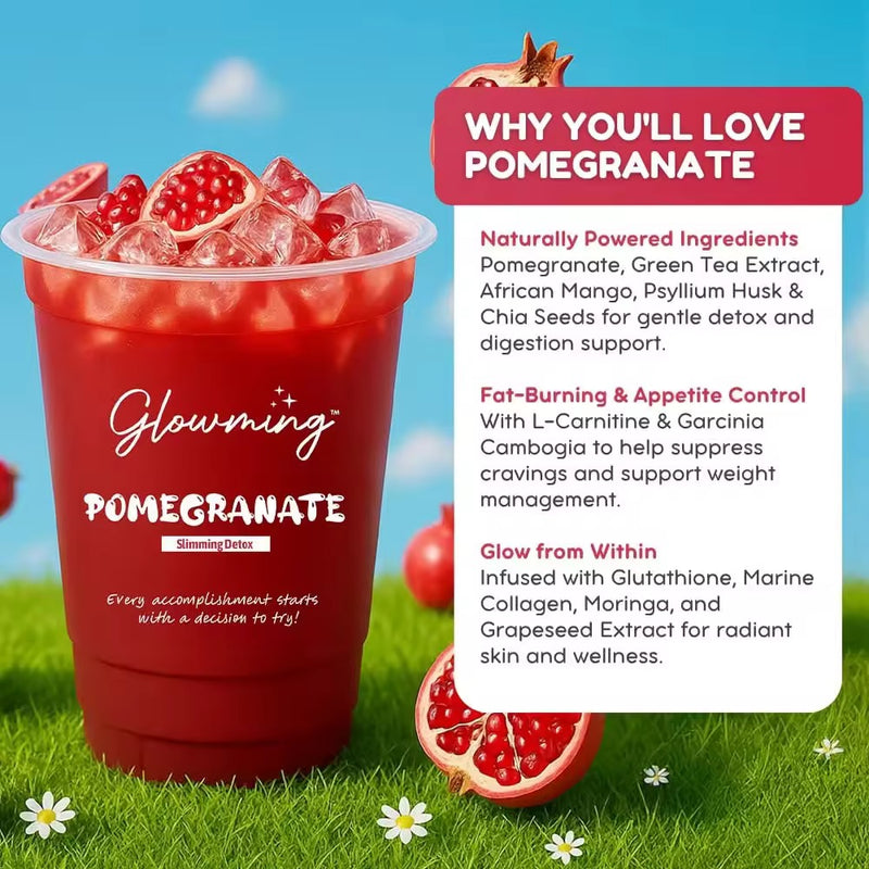 Glowming Shape Pomegranate Powder Drink