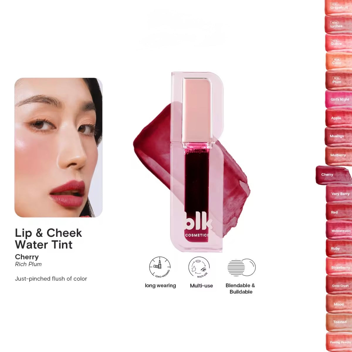 BLK Cosmetics Fresh Lip and Cheek Water Tint