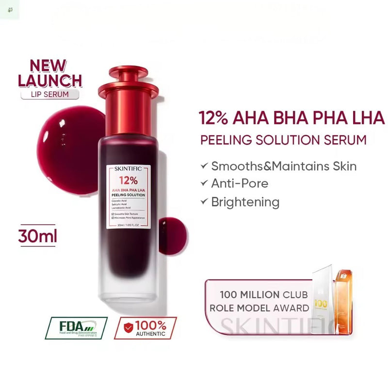 Skintific 12% AHA BHA PHA LHA Peeling Solution