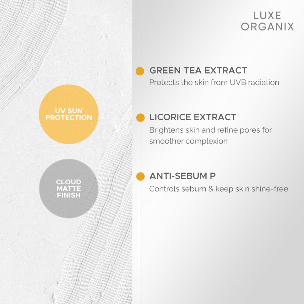Luxe Organix Zero Shine Invisible Sunscreen