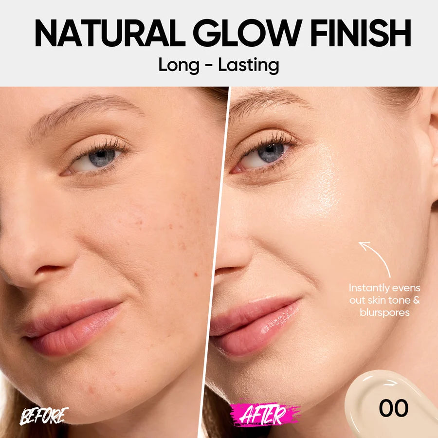 Skintific Cover Glow Perfect Pink Cushion Full Coverage Foundation