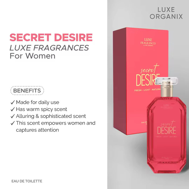 Luxe Fragrances in Secret Desire