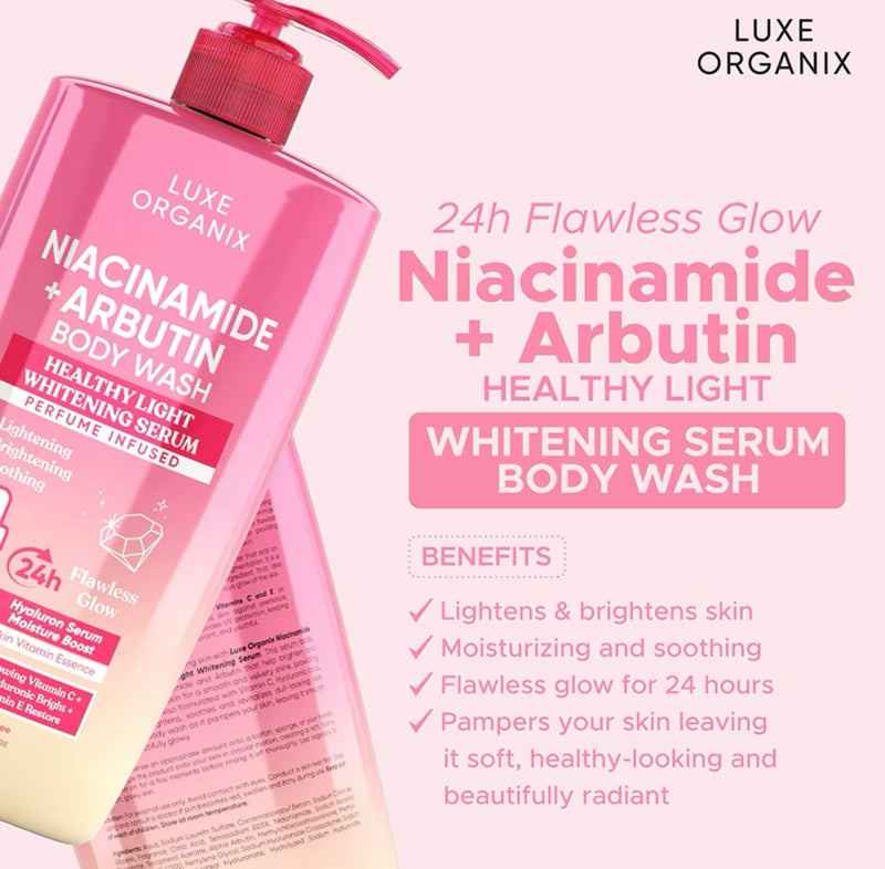 Luxe Organix Niacinamide + Arbutin Whitening Serum Body Wash
