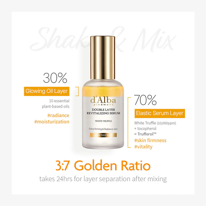 d'Alba White Truffle Double Layer Revitalizing Serum