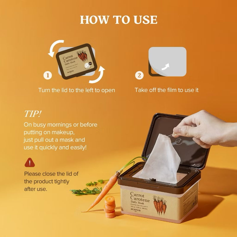 Skinfood Carrot Carotene Daily Mask (30 sheets)