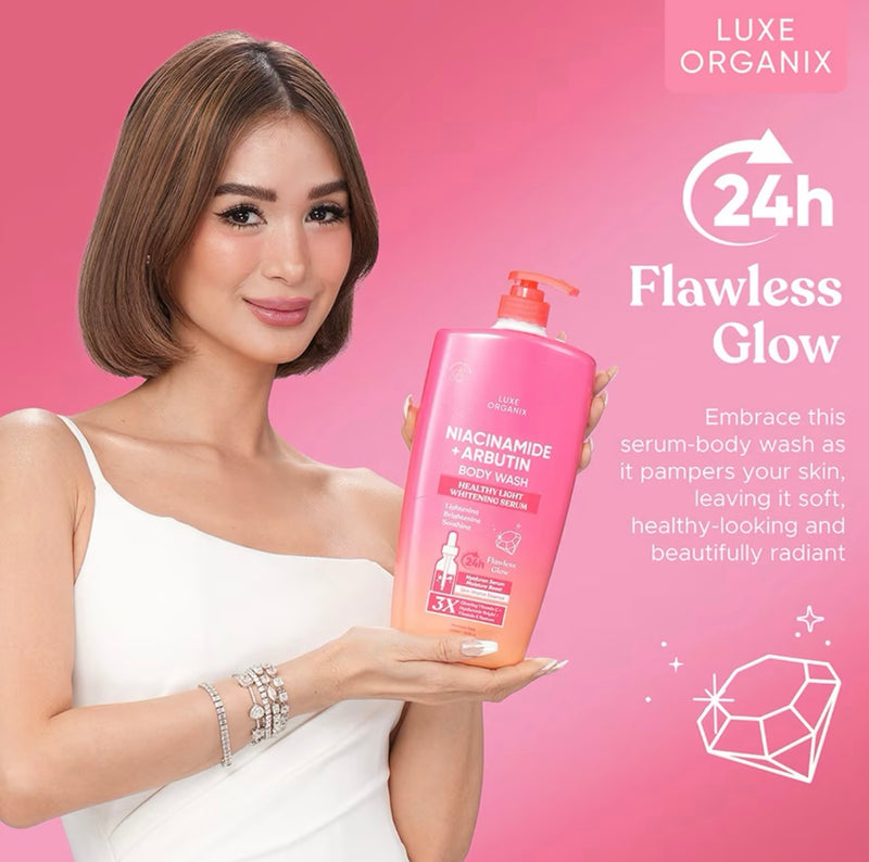 Luxe Organix Niacinamide + Arbutin Whitening Serum Body Wash