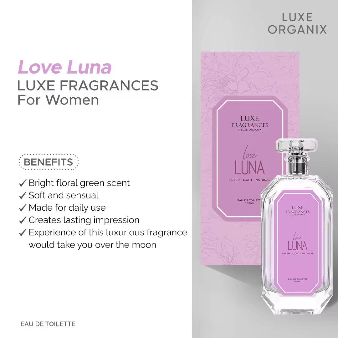 Luxe Fragrances – Love, Luna: Bright Floral & Green | The Glow Club NZ