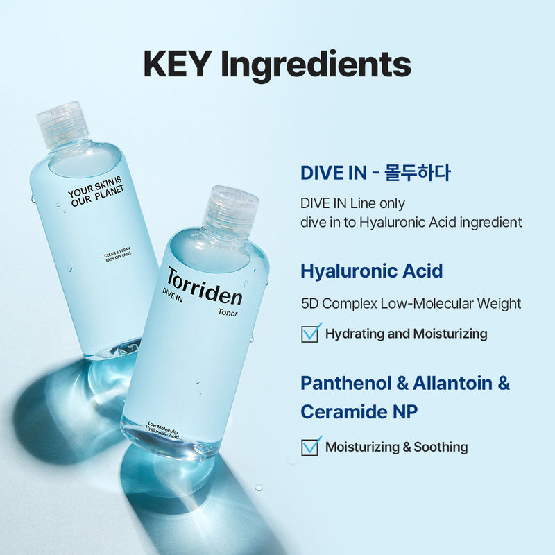 Torriden DIVE IN Low Molecular Hyaluronic Acid Toner