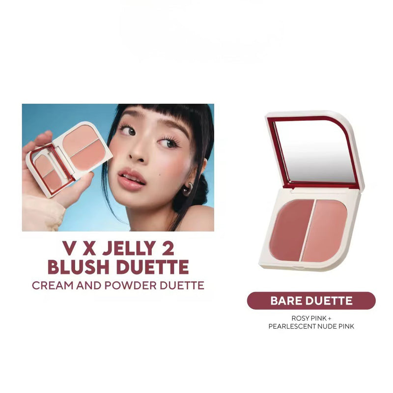 Vice Cosmetics V x Jelly 2 Blush Duette - Cream & Powder Blush