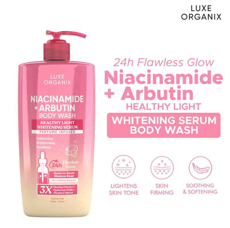 Luxe Organix Niacinamide + Arbutin Whitening Serum Body Wash