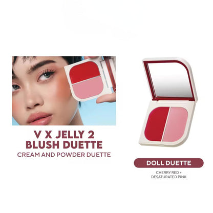 Vice Cosmetics V x Jelly 2 Blush Duette - Cream & Powder Blush