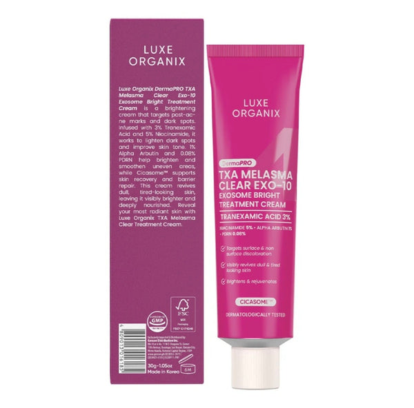 Luxe Organix TXA Melasma Clear Exo-10 Exosome Bright Treatment Cream