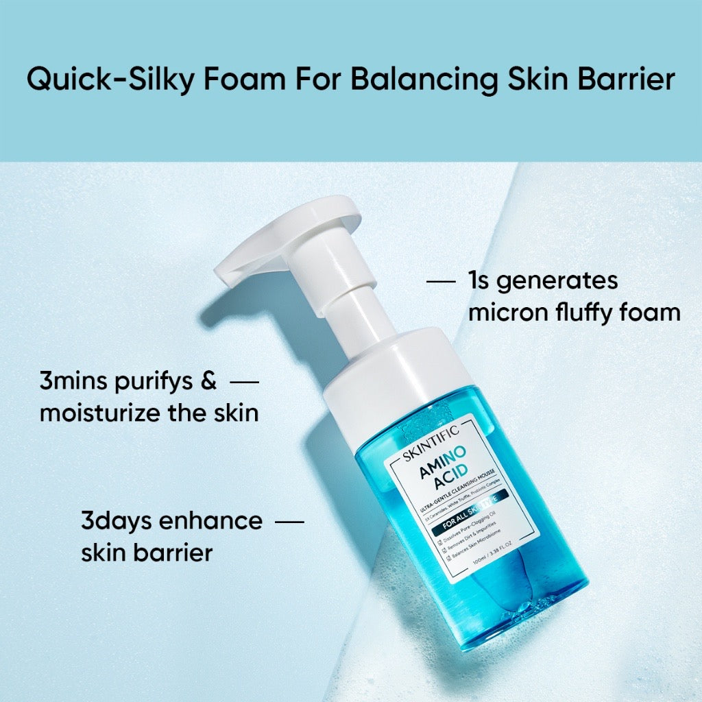 Skintific Amino Acid Ultra-Gentle Cleansing Mousse
