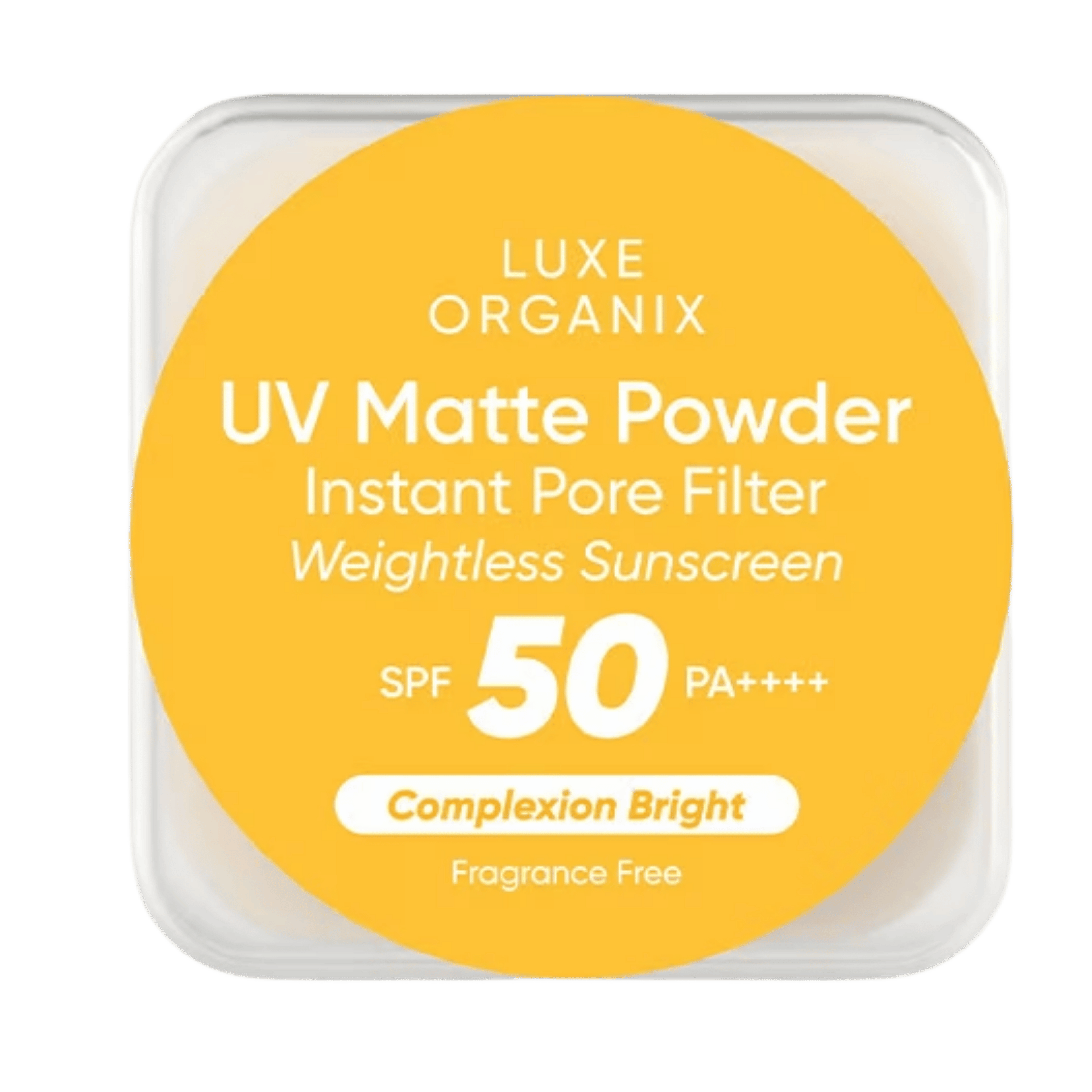 Luxe Organix UV Matte Powder Sunscreen Complexion Bright
