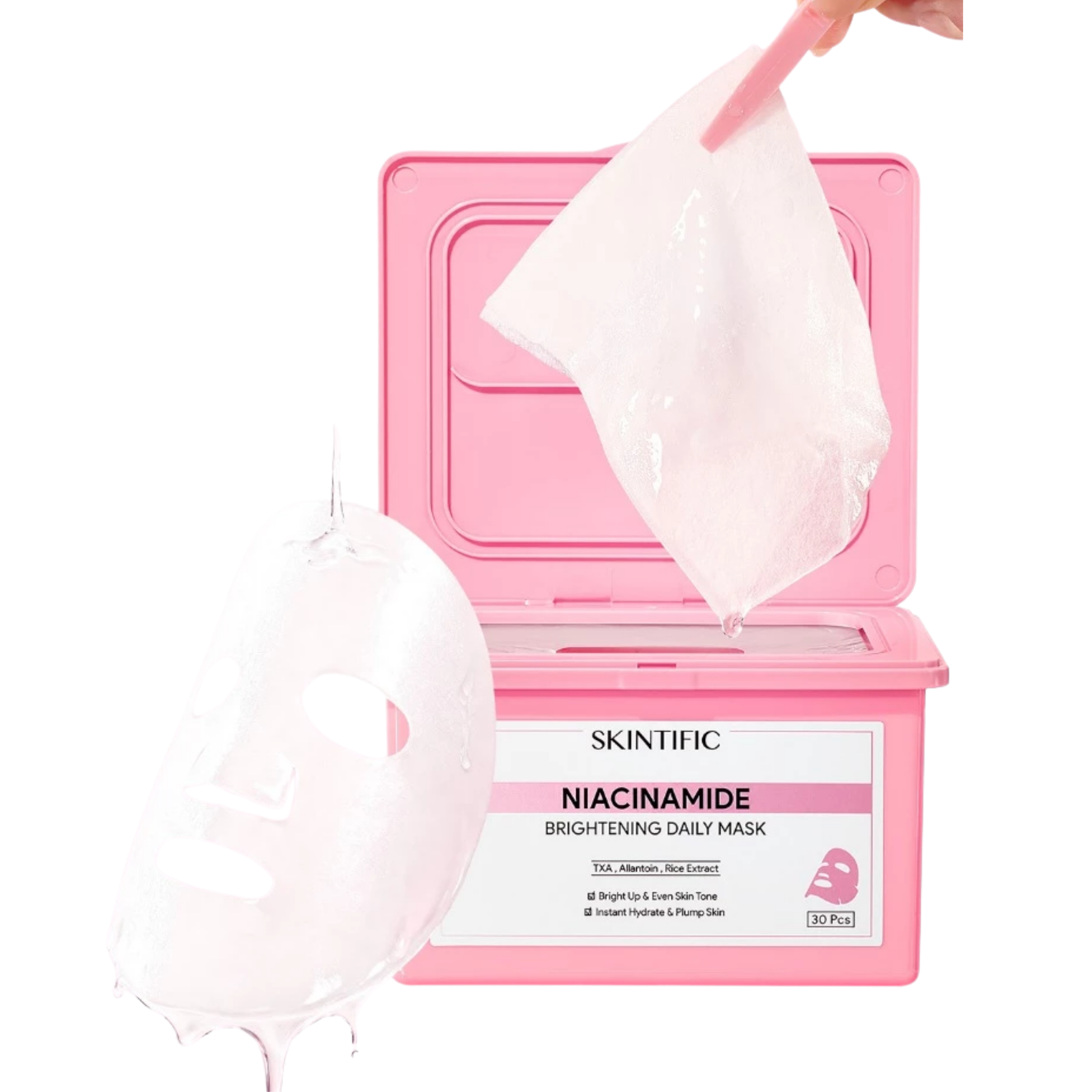 SKINTIFIC Niacinamide Brightening Mask Face 30 sheet