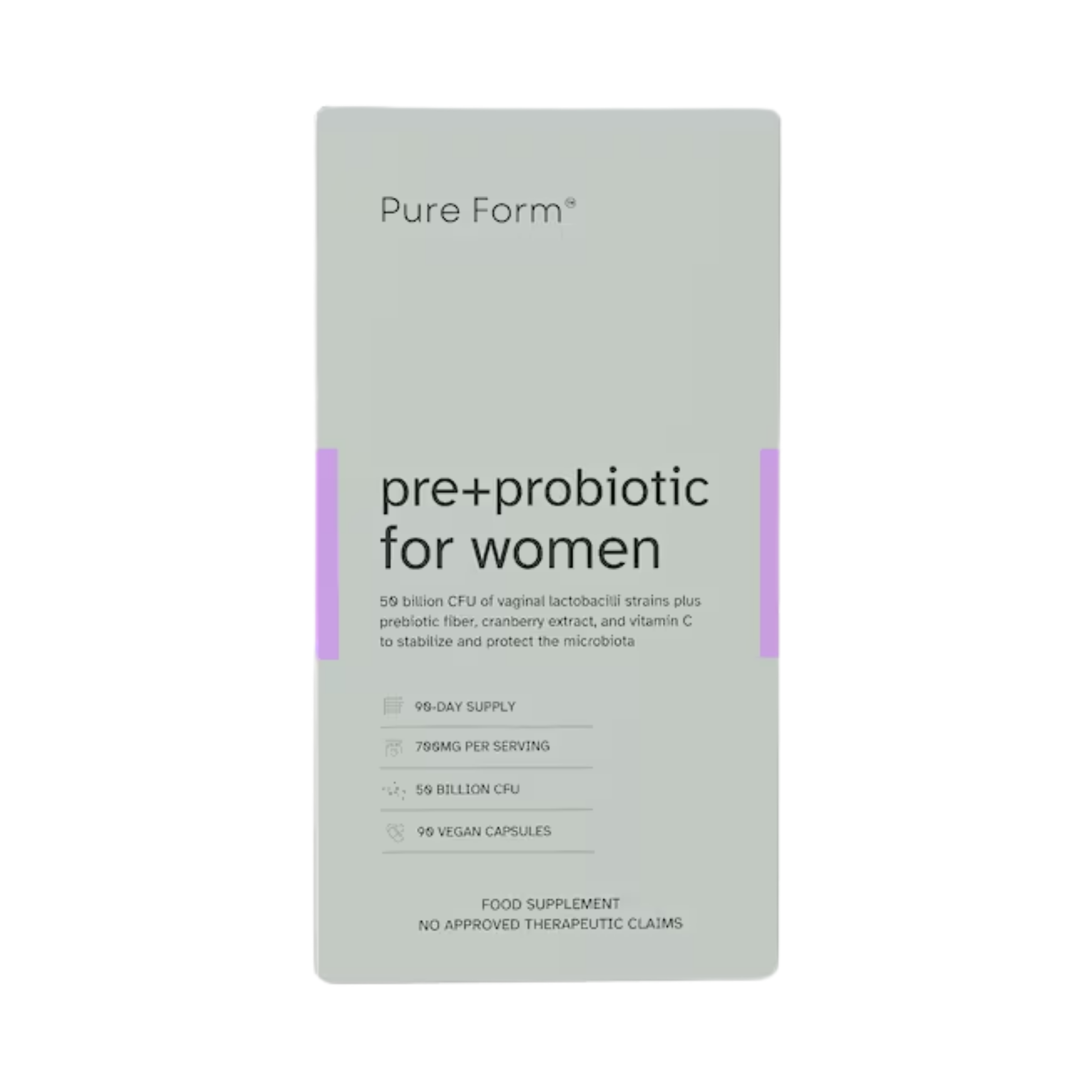 Pure Form Pre+Probiotic for Gut Health Capsule