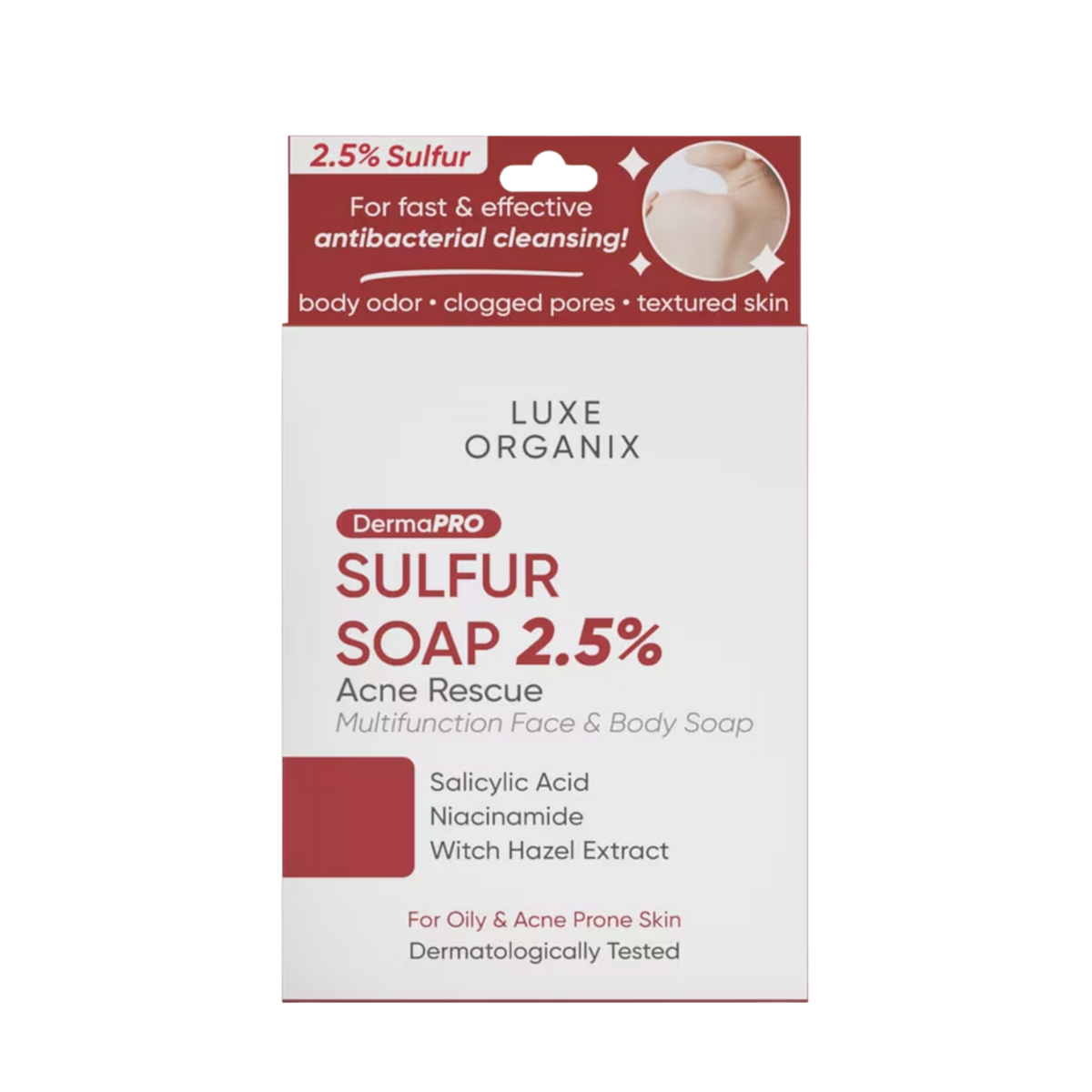 Luxe Organix Derma Pro Sulfur Soap 2.5%