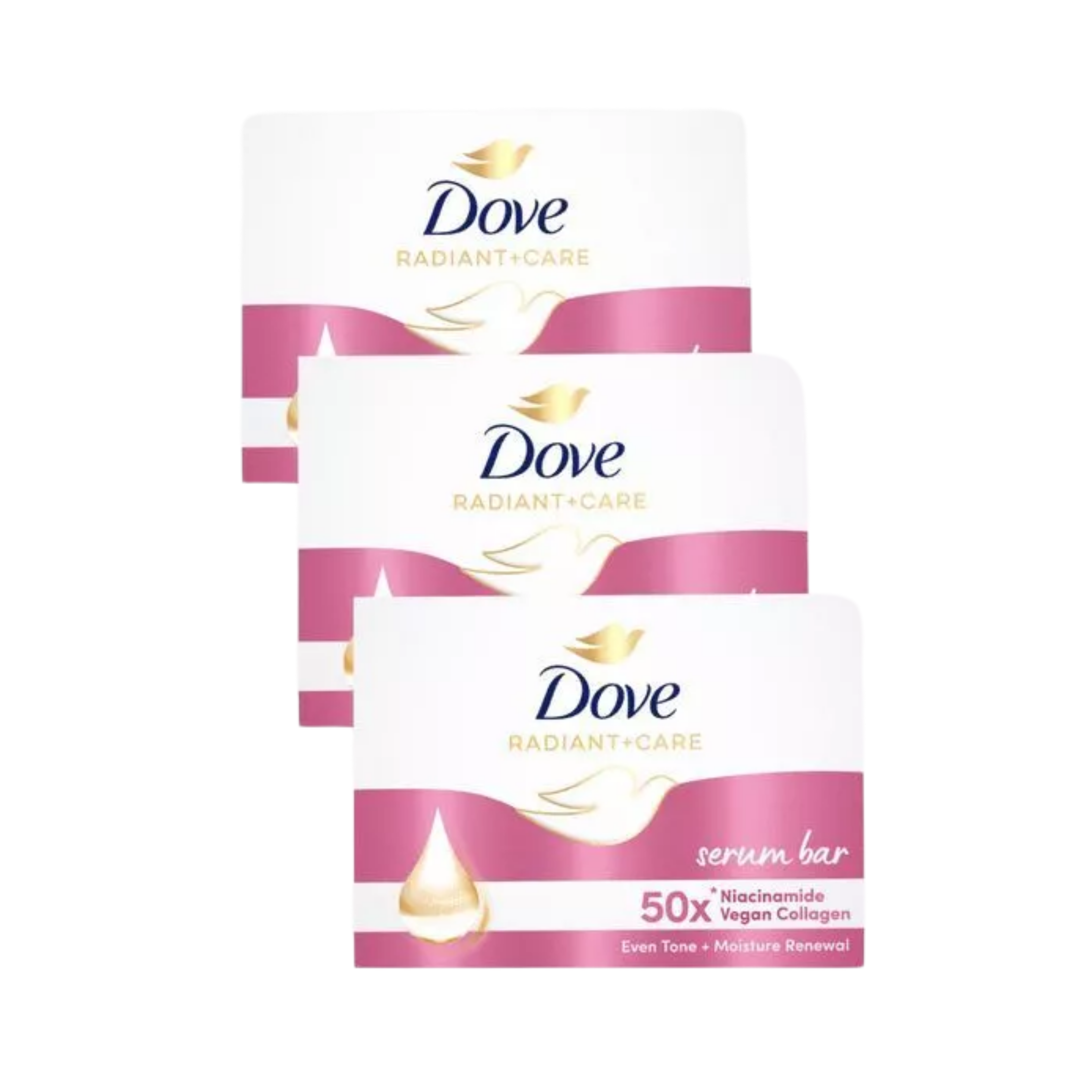 Dove Serum Bar Niacinamide + Vegan Collagen Soap (3x90g)