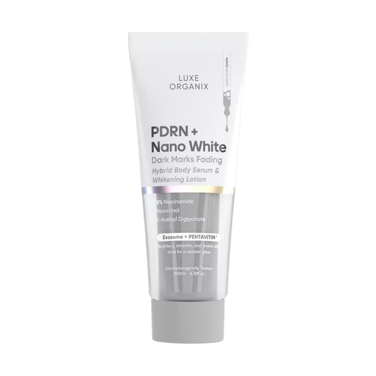 Luxe Organix PDRN + Nano White Dark Marks Fading Hybrid Body Serum & Whitening Lotion