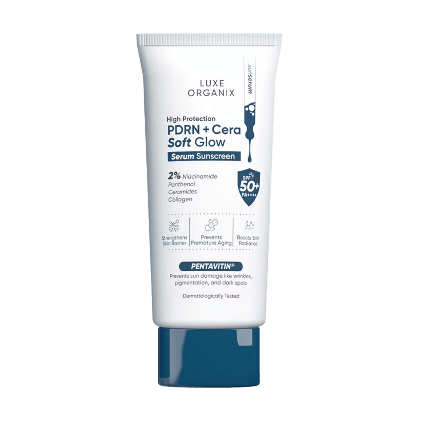 Luxe Organix PDRN Serum Sunscreen SPF50