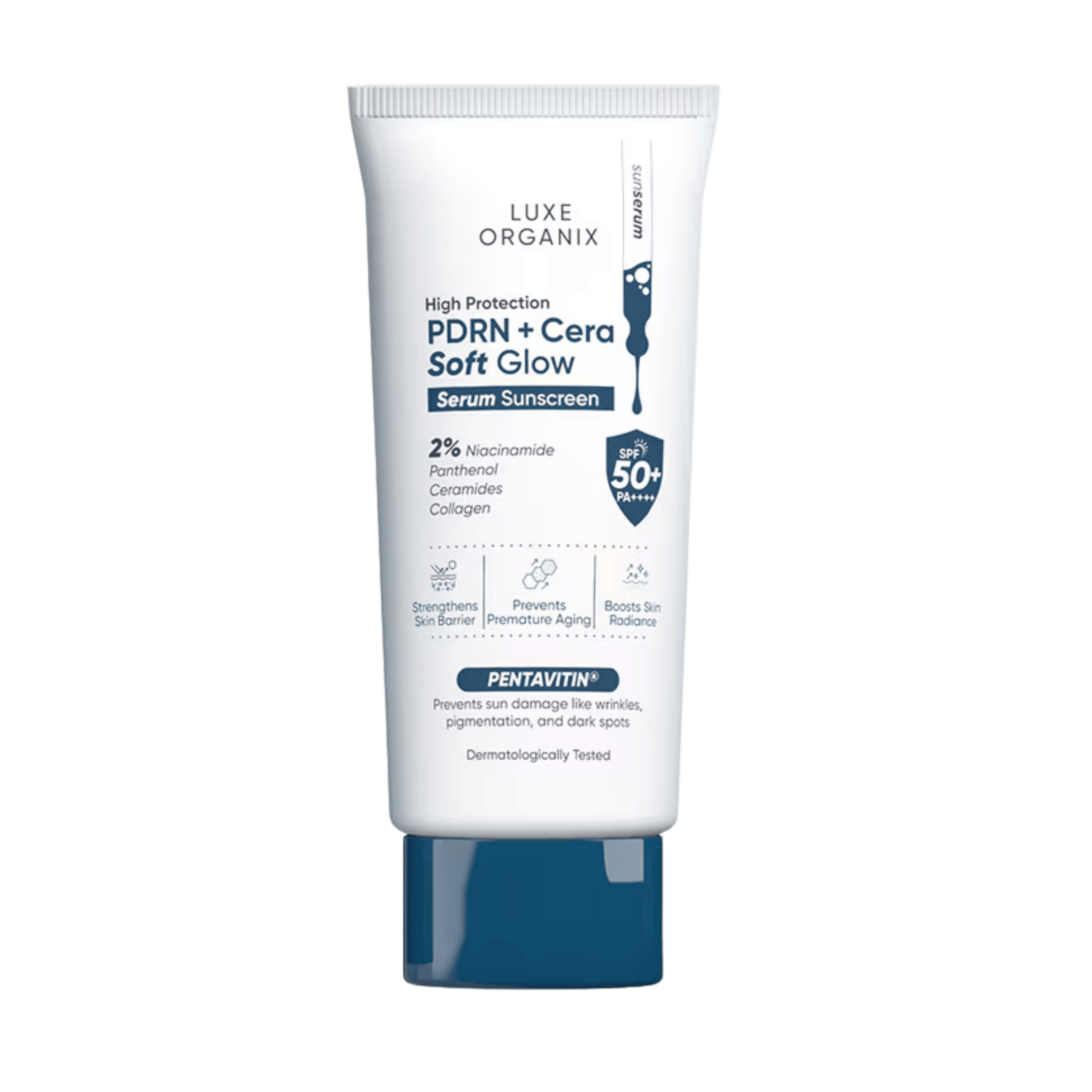 Luxe Organix PDRN Serum Sunscreen SPF50