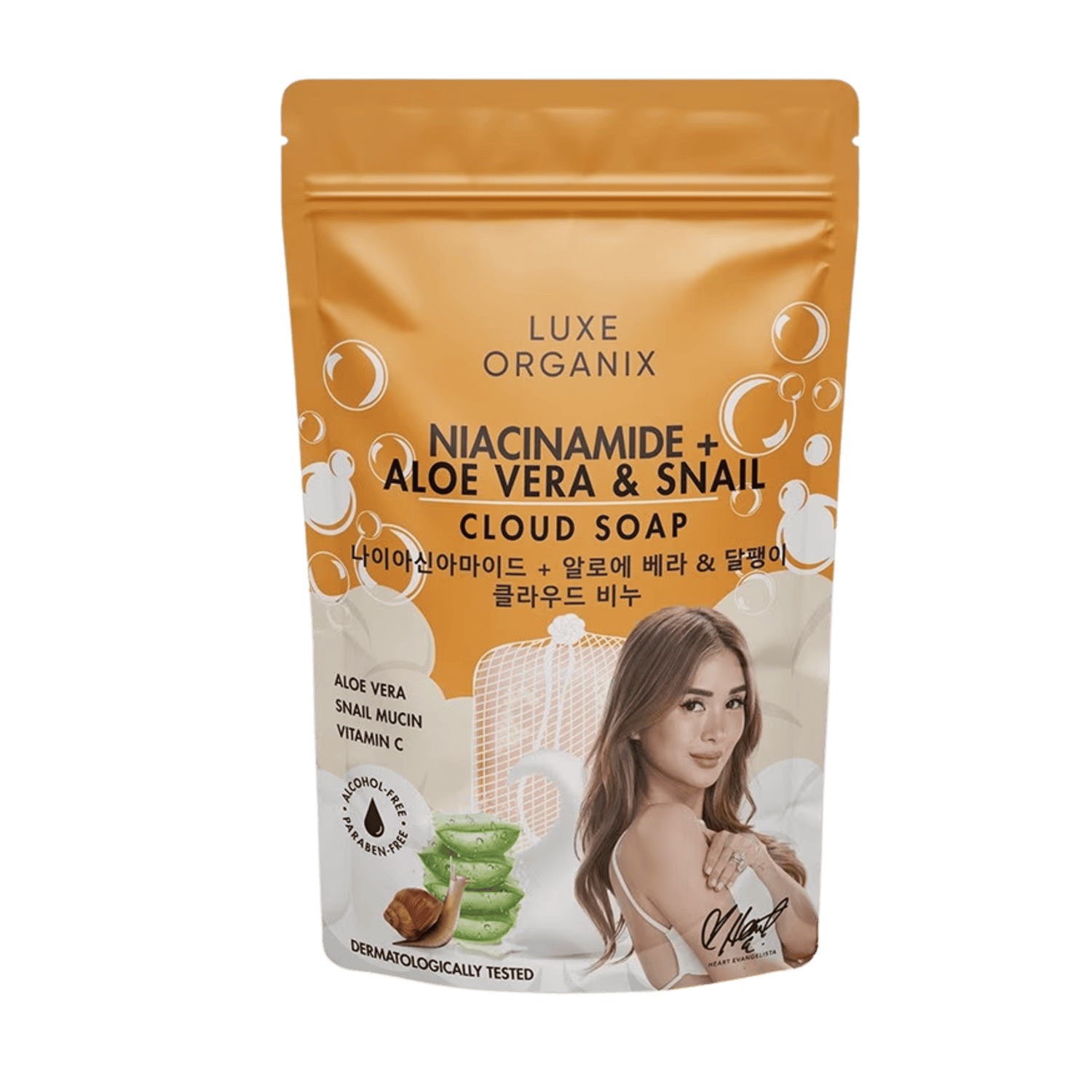 Luxe Organix Niacinamide + Aloe Vera & Snail Cloud Soap