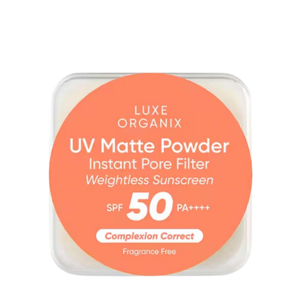 Luxe Organix UV Matte Powder Sunscreen Complexion Correct