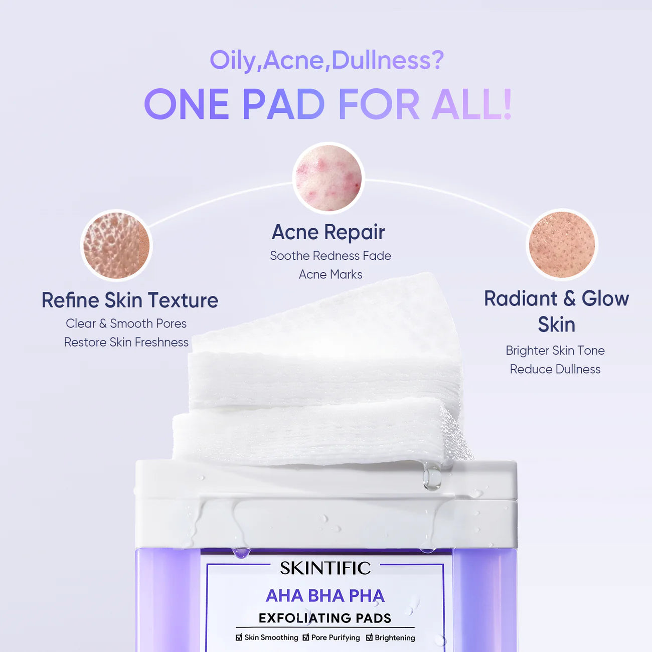 Skintific AHA BHA PHA Exfoliating Pads