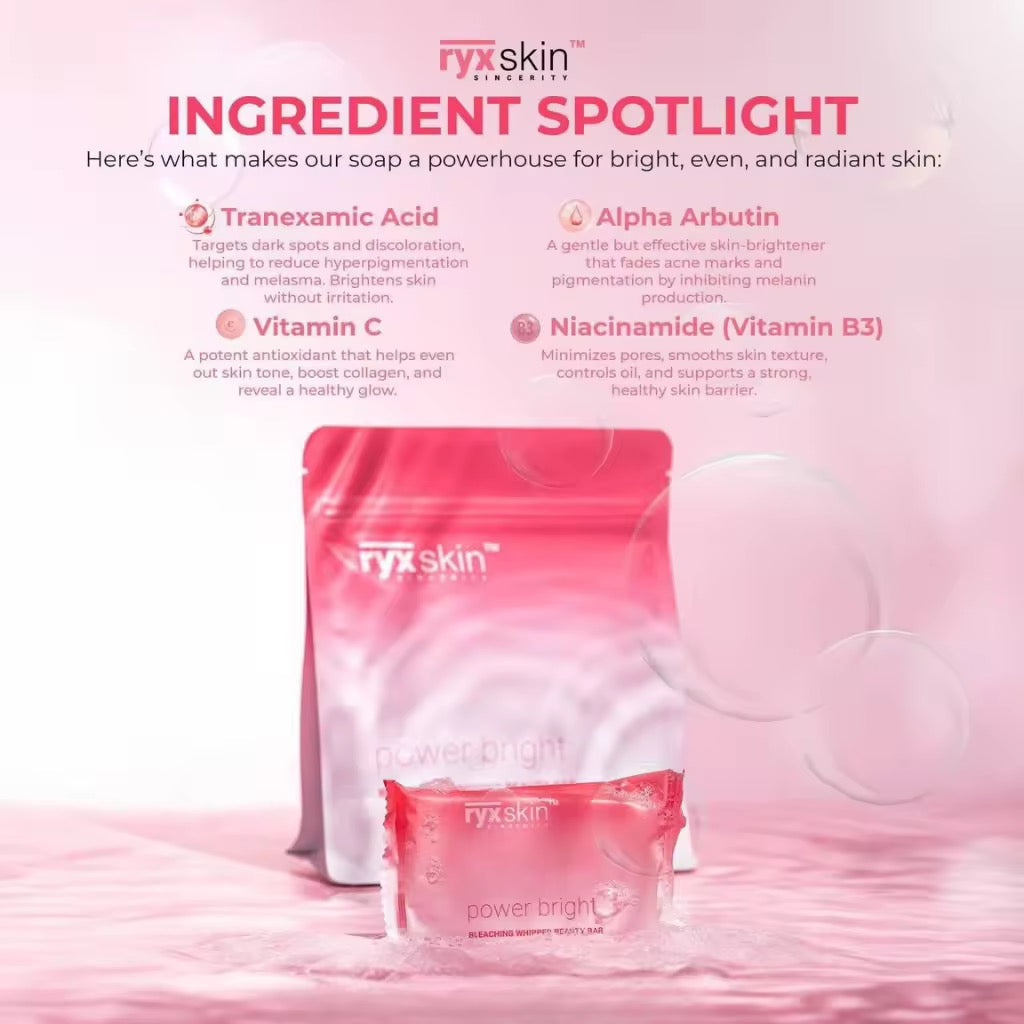 Ryx Skin Power Bright Bleaching Whipped Beauty Bar Soap (5 x 70g)