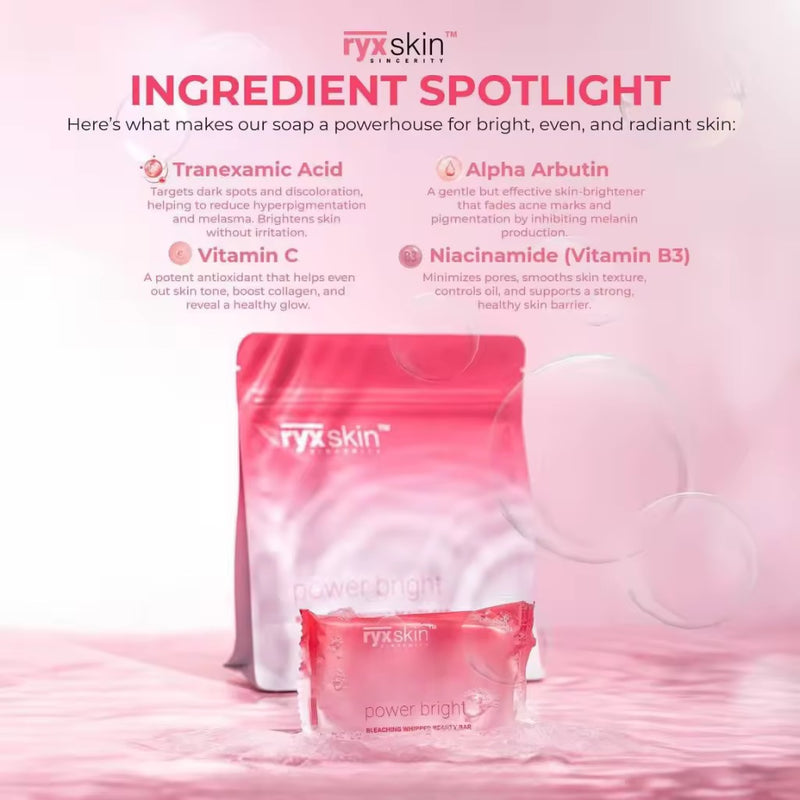 Ryx Skin Power Bright Bleaching Whipped Beauty Bar Soap (5 x 70g)