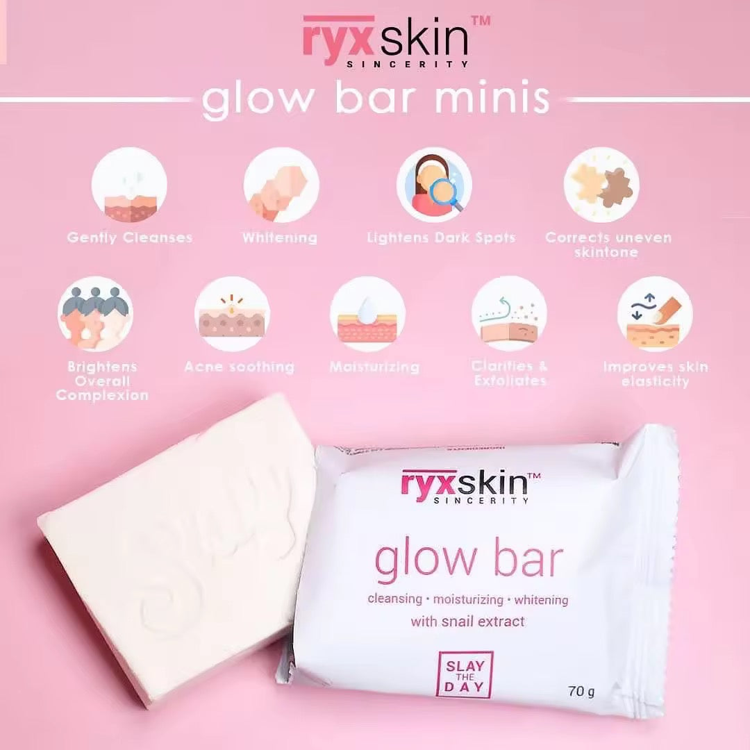 Ryx Skin Glow Bar Minis with Snail Extract Bar Soap (5 x 70g)