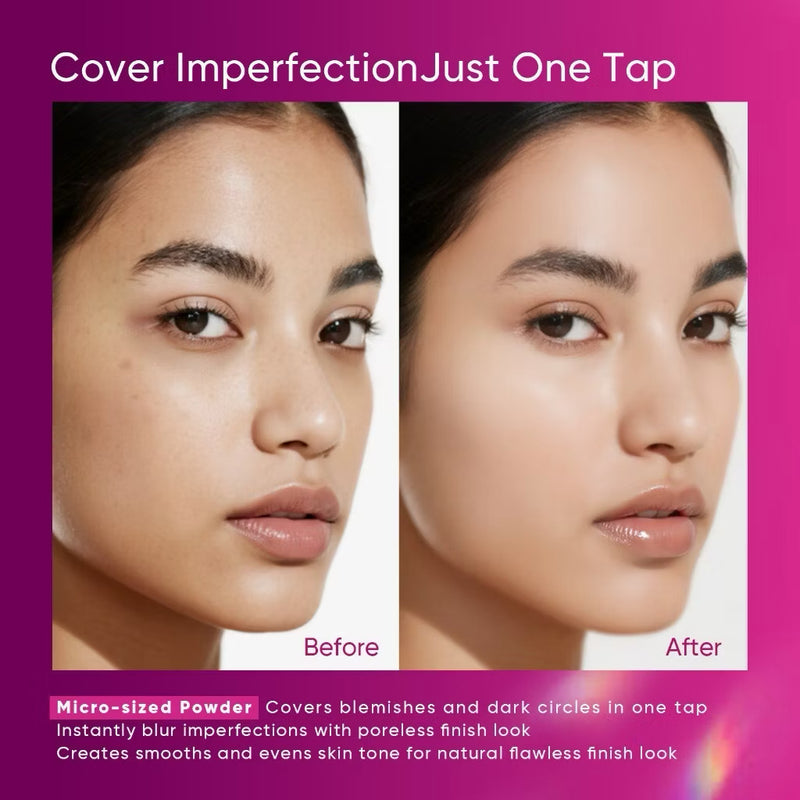 Skintific Cover Glow Perfect Pink Cushion Full Coverage Foundation