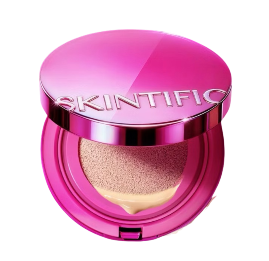 Skintific Cover Glow Perfect Pink Cushion Full Coverage Foundation