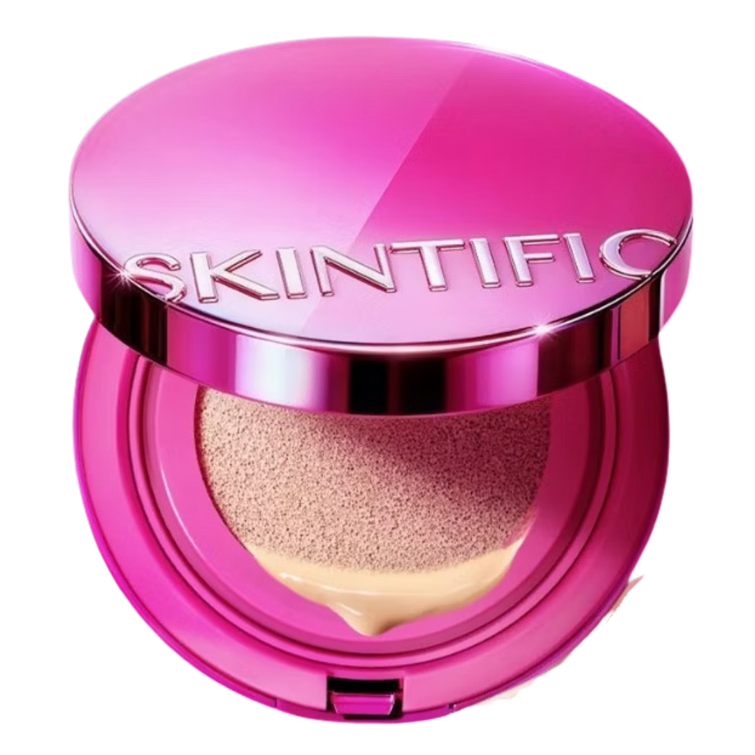 Skintific Cover Glow Perfect Pink Cushion Full Coverage Foundation