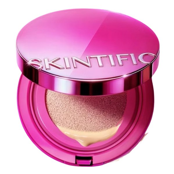 Skintific Cover Glow Perfect Pink Cushion Full Coverage Foundation