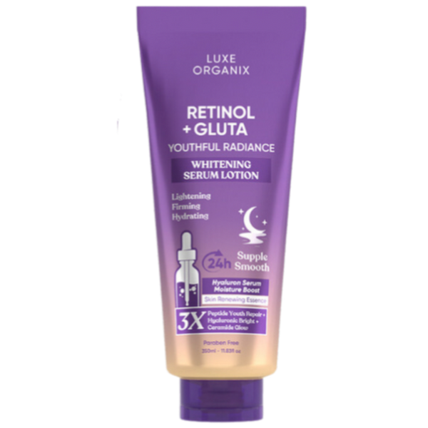 Luxe Organix Retinol + Gluta Whitening Serum Lotion
