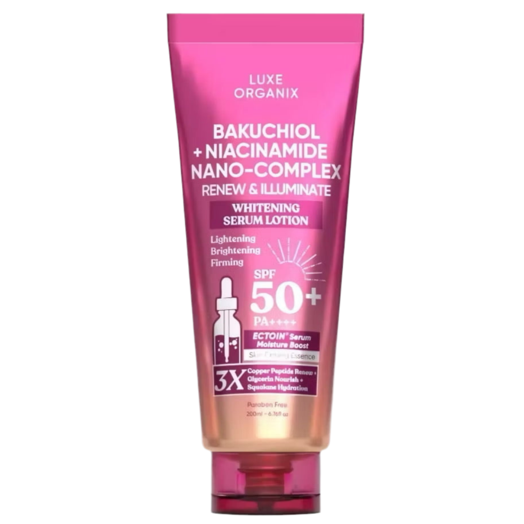 Luxe Organix Bakuchiol + Niacinamide Whitening Serum Lotion