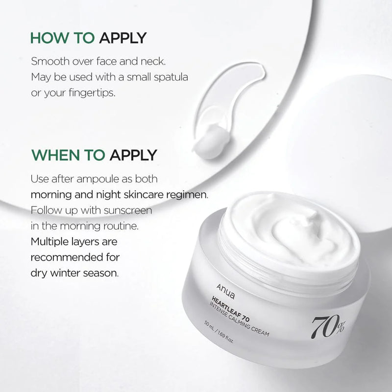 Anua 70 Intense Calming Cream 50ml