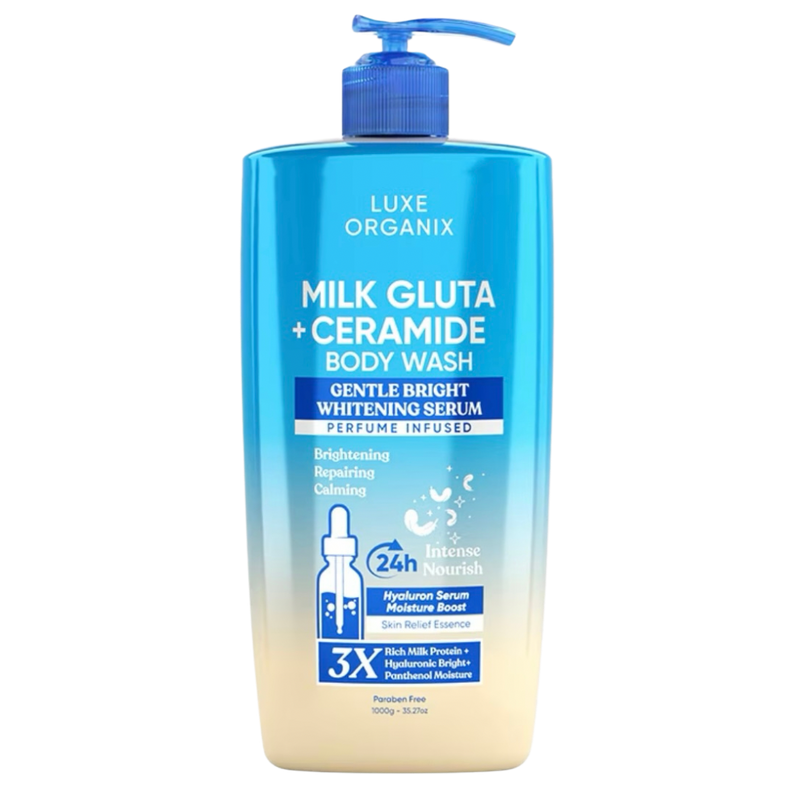 Luxe Organix Milk Gluta + Ceramide Whitening Serum Body Wash