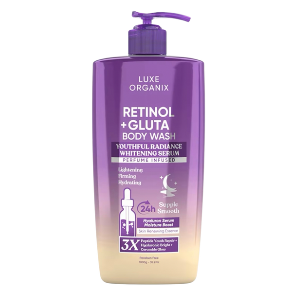 Luxe Organix Retinol + Gluta Whitening Serum Body Wash
